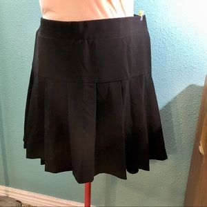 Torrid black pleated skater skirt